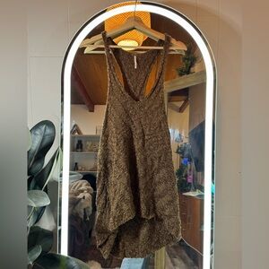 Free People Chevron knit tank top dress